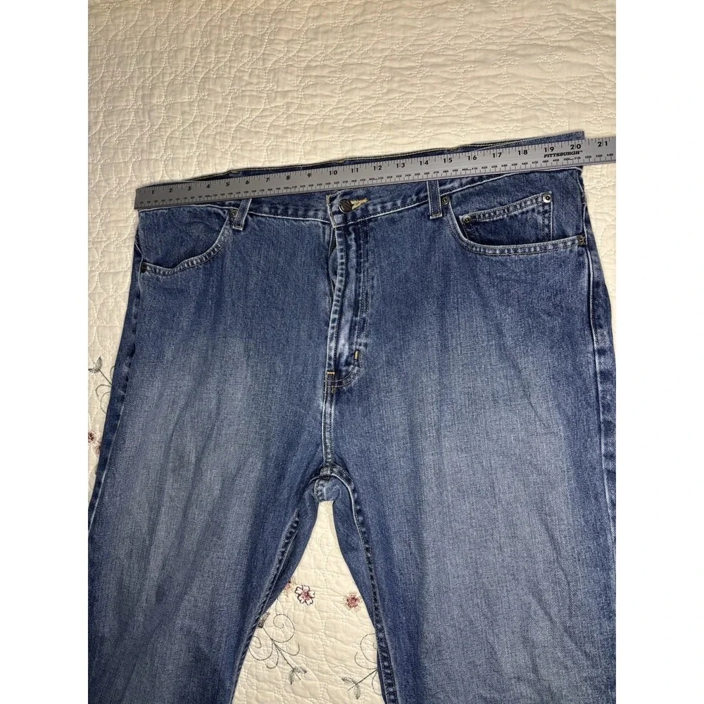 Harley Davidson Mens Jeans 40x30 Blue Straight Leg Denim Biker Pants